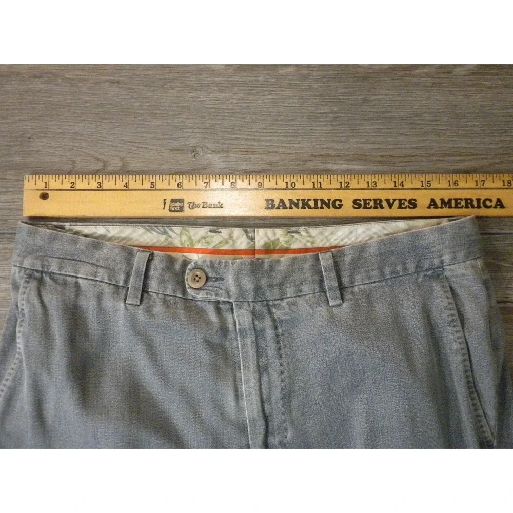 Tommy Bahama Pants 32x32 Gray Silk Blend Relaxed Luxury Island Life Breathable